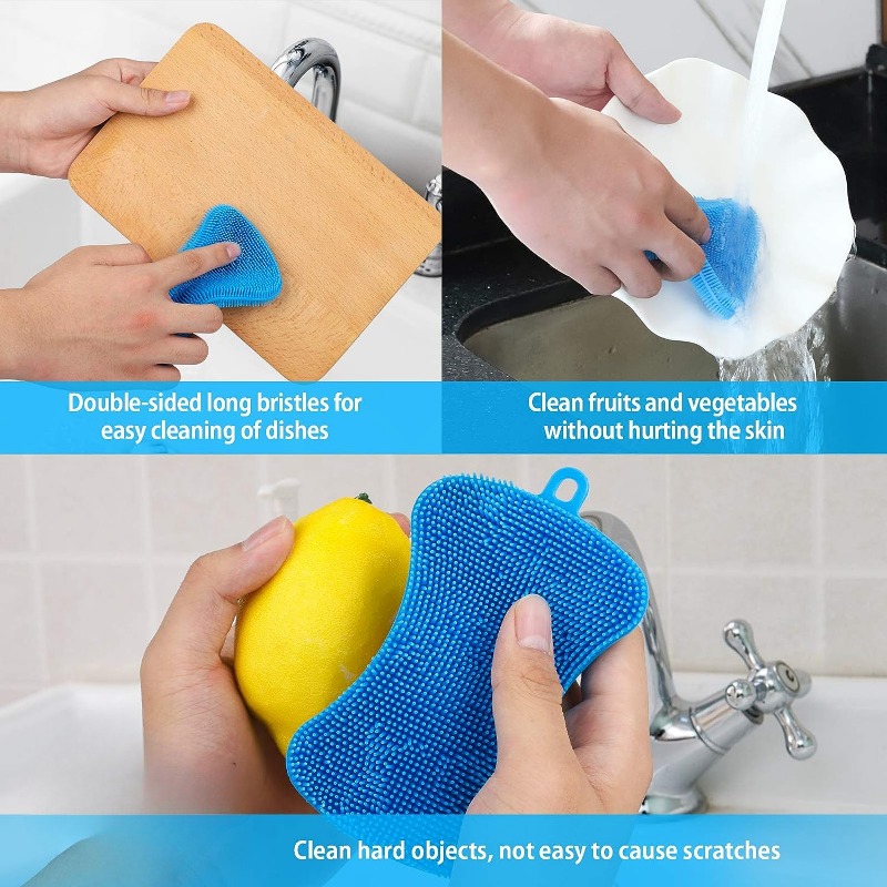 Silicone Sponge Dish Sponges Sponges For Cleaning Dishes - Temu