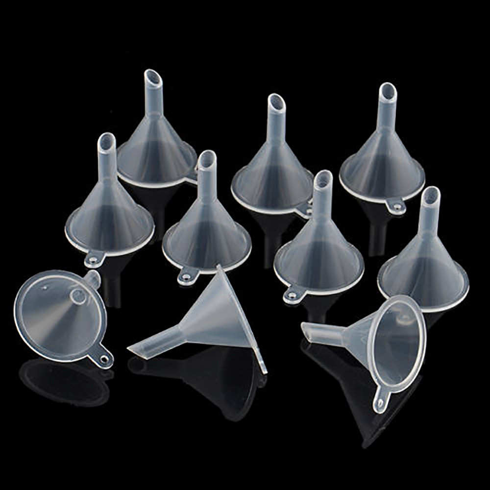 10pcs Mini Funnel Multifunctional Funnel for Bottle Filling Perfumes Chemicals