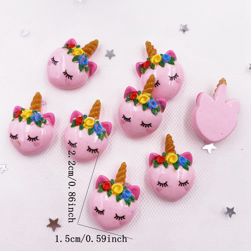 10Pcs Simulation Flower Ice Cream Miniature Figurines Resin