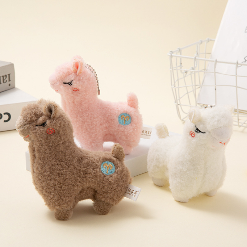 15cm/5.9inch Cute Sheep Plush Keychain, Soft Stuffed Cartoon Doll, Plush  Toy Doll, Doll Key Chain, Kids Children Bag Backpack Pendant