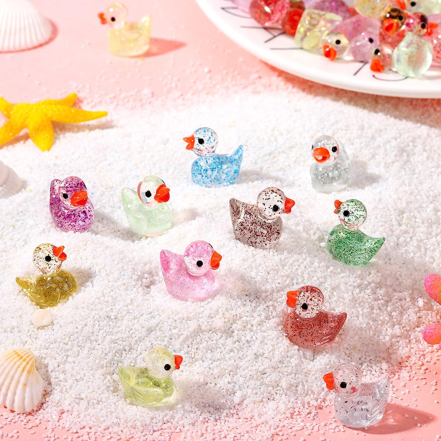 Mini Resin Ducks Tiny Ducks Miniature Duck Figures Slime - Temu