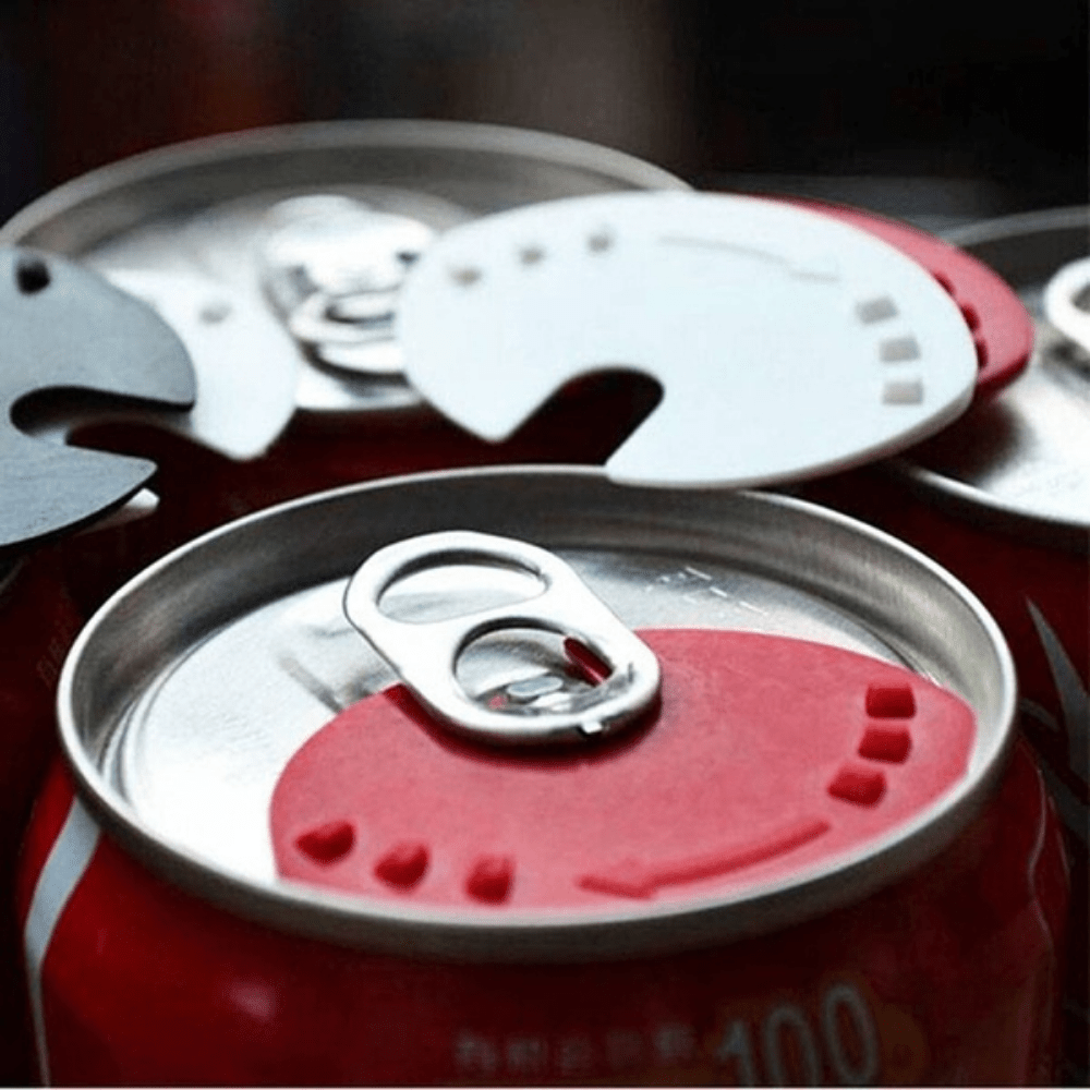 2 Pcs Cola Shield and Soda Protector for Family, Plastic Tab Can