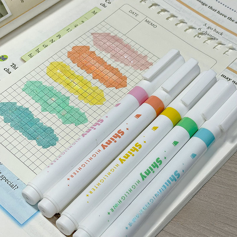Glitter Highlighter Pen - Temu