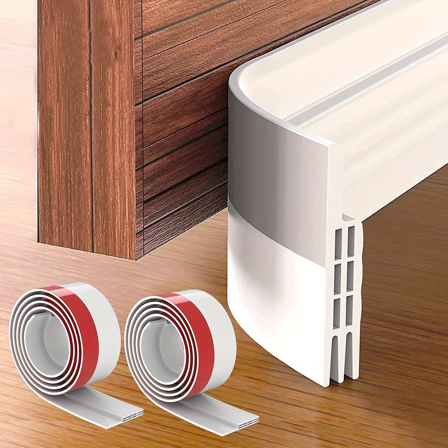 Bloqueador de corrientes de aire para debajo de la puerta, tope de puerta  de 32 a 38 pulgadas, resistente a la intemperie, para la parte inferior de
