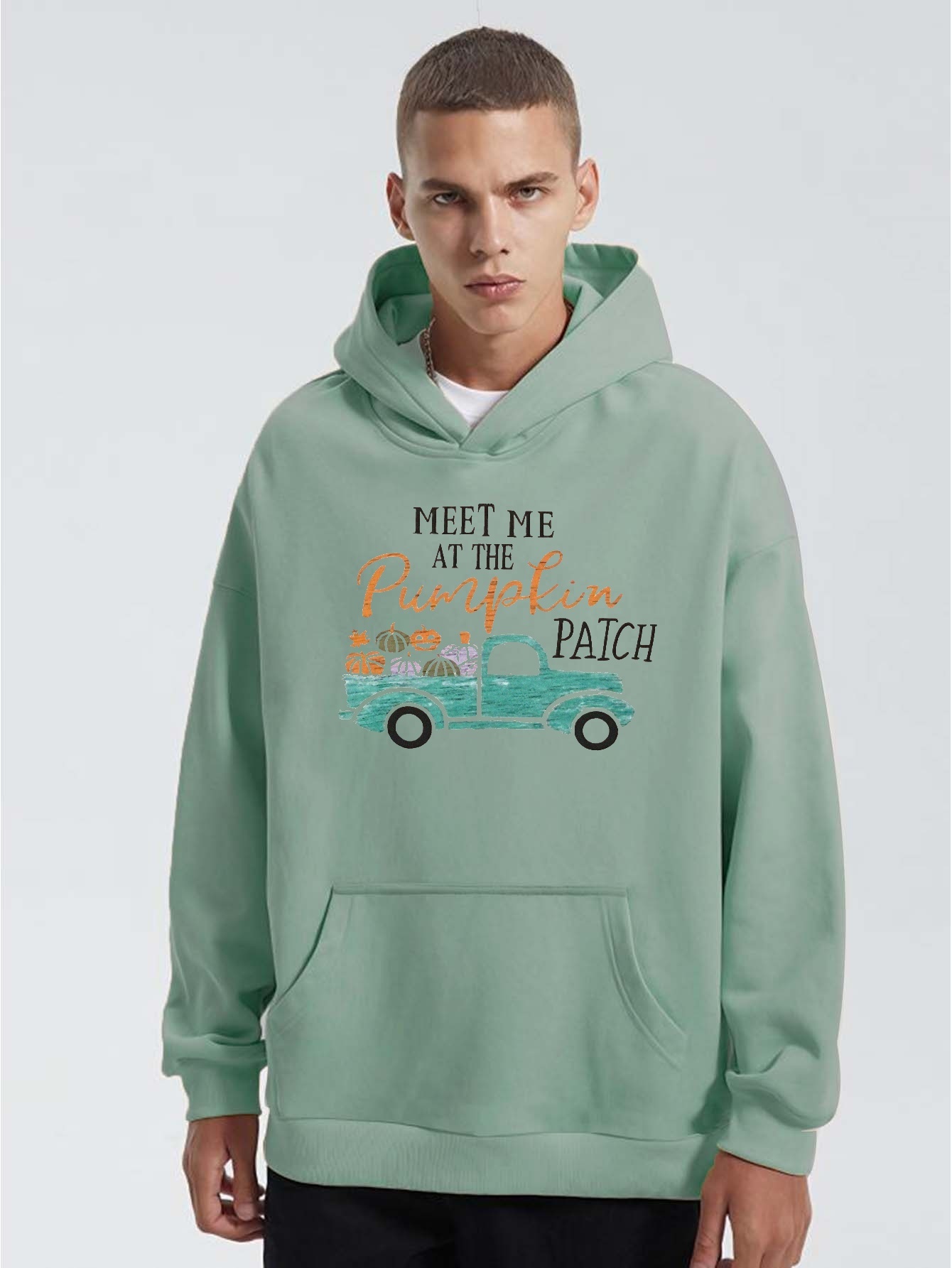 Temu Hooded Car Print Drawstring Sweatshirt, Men's Slight Stretch Streetwear Racing Pattern Cool Casual Graphic Design Pullover Kangaroo Pocket Fall