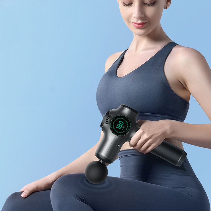 180mph speed control fascia massage gun 8 replaceable heads