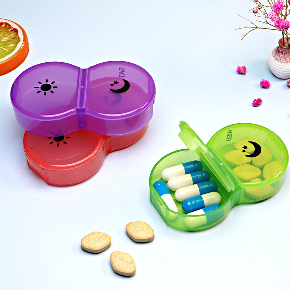 7 Day Extra Large Pill Organizer with Cute Travel Case