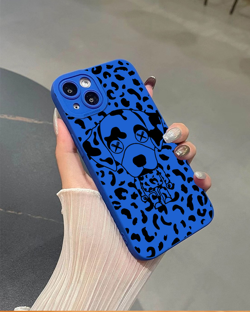 Cute Doodle Leopard Soft Case for IPhone 14 13 11 Pro Max 12 Mini