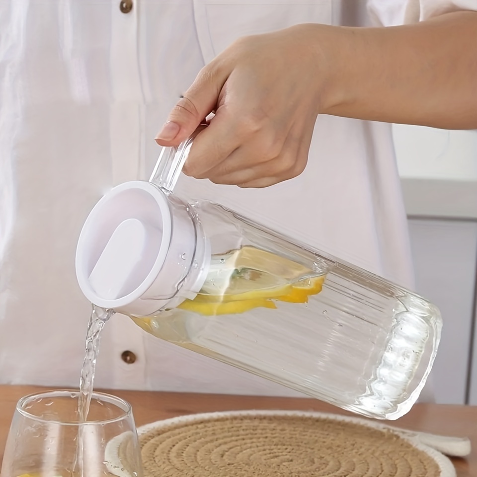 Clear Plastic Pitcher With Handle Juice Containers For Water - Temu