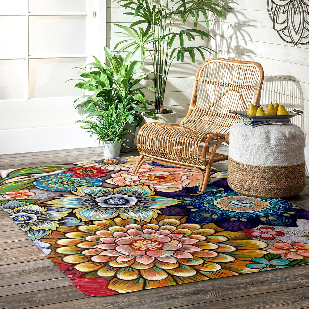 Floral Soft Kitchen Rug Cushioned Anti fatigue Kitchen Rug - Temu