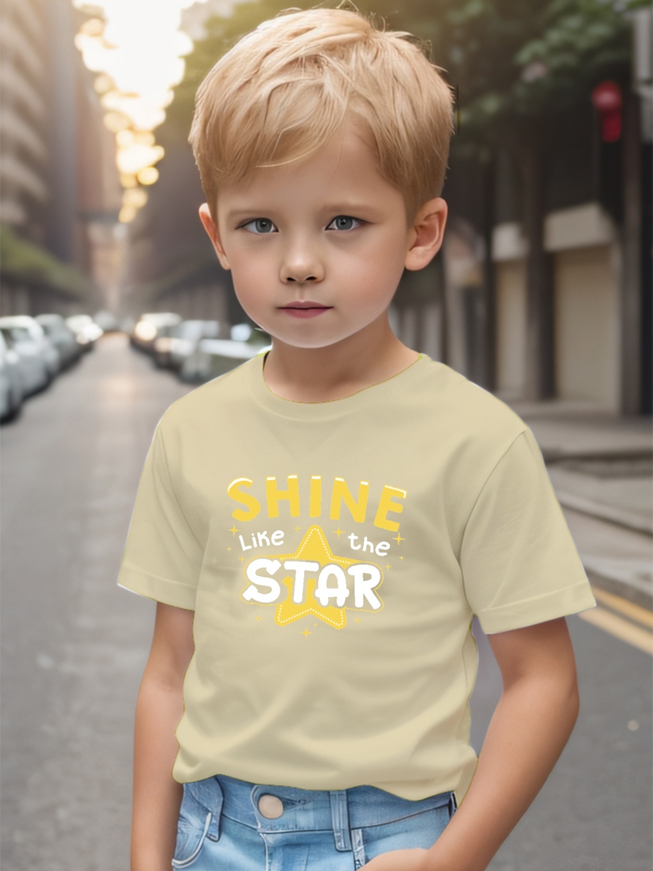 Toddler Boy Stars Print Casual Short-sleeve Tee