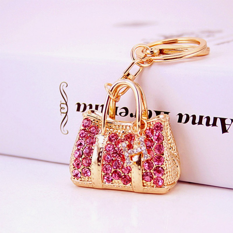 Mini Copper Purse Chains Shoulder Crossbody Strap Bag Accessories Charm  Decoration (Gold, 13')