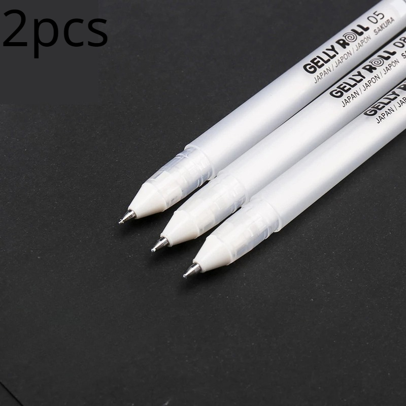 White Gel Pens Fine Pens Gel Ink Pens Black Paper Drawing - Temu