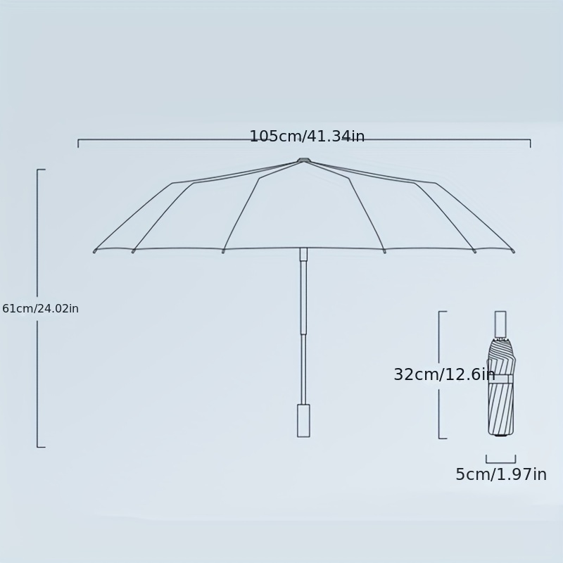 Parapluie Automatique Dégradé Résistant Au Vent Et À La - Temu France