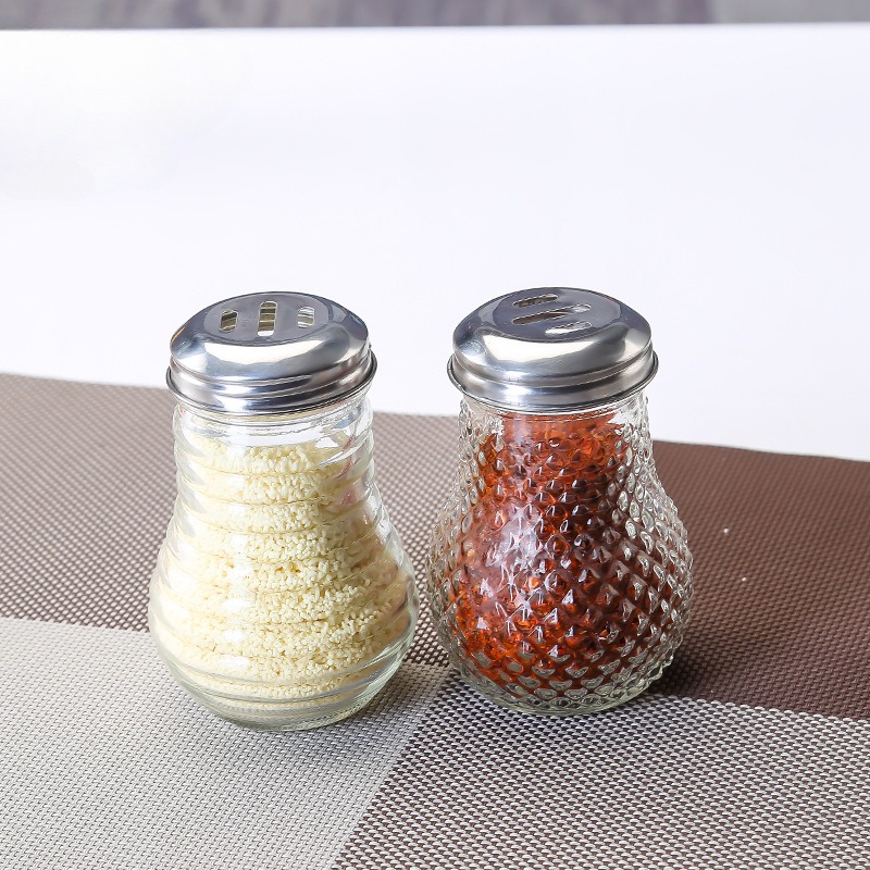 Spice Shakers Stainless Steel Seasoning Jars Glass Spreading - Temu