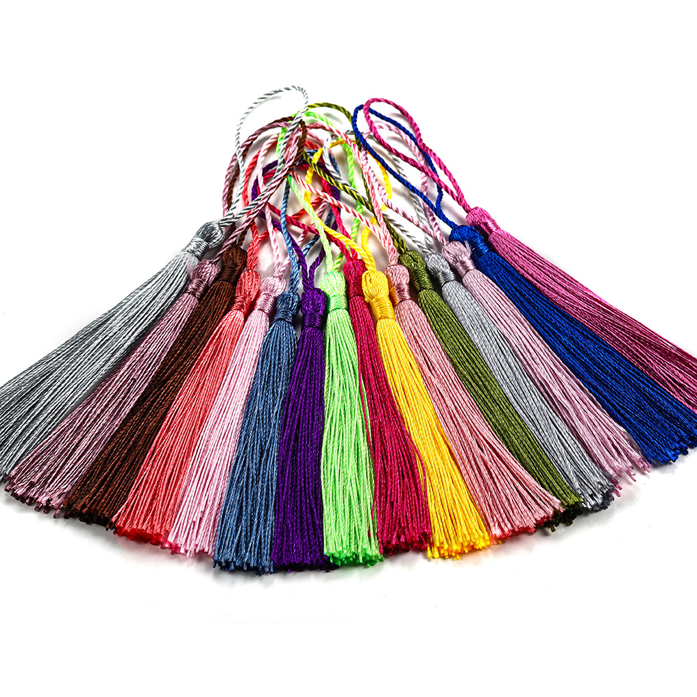 Small Tassels With Hanging Rings Polyester Rayon Tassels - Temu