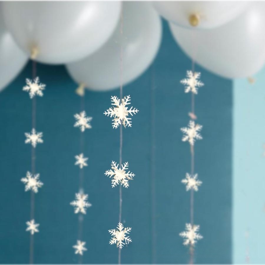  Blulu 3 Piece Winter Snowflake Decorations White