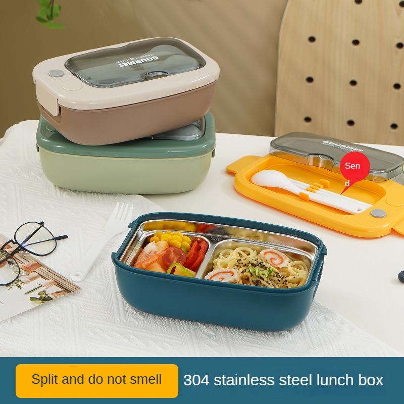 Insulated Lunch Box, 304 Stainless Steel Dinner Plate, Bento Box, Microwave  Safe Plastic Lunch Box, Leakproof Food Container, For Teenagers And Workers  At School, Canteen, Back School, For Camping And Picnic, Home