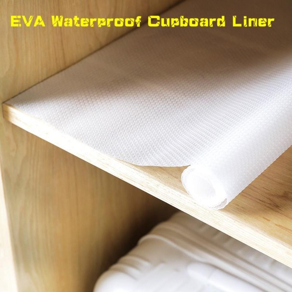 Shelf Liner Kitchen Cabinet Drawer Mats, Non Slip EVA Plastic
