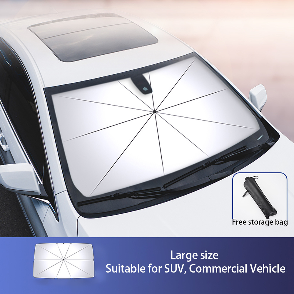2023 Upgraded Car Windshield Sun Shade Umbrella Car Shade Front