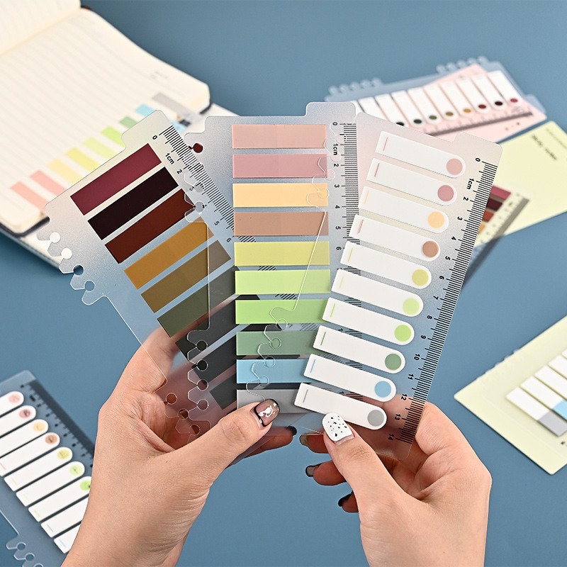 Morandi Self adhesive Index Stickers Sticky Notes Memo Pad - Temu