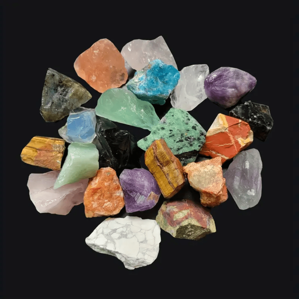 Irregular Rainbow Stone Natural Crystal Chakra Rock - Temu