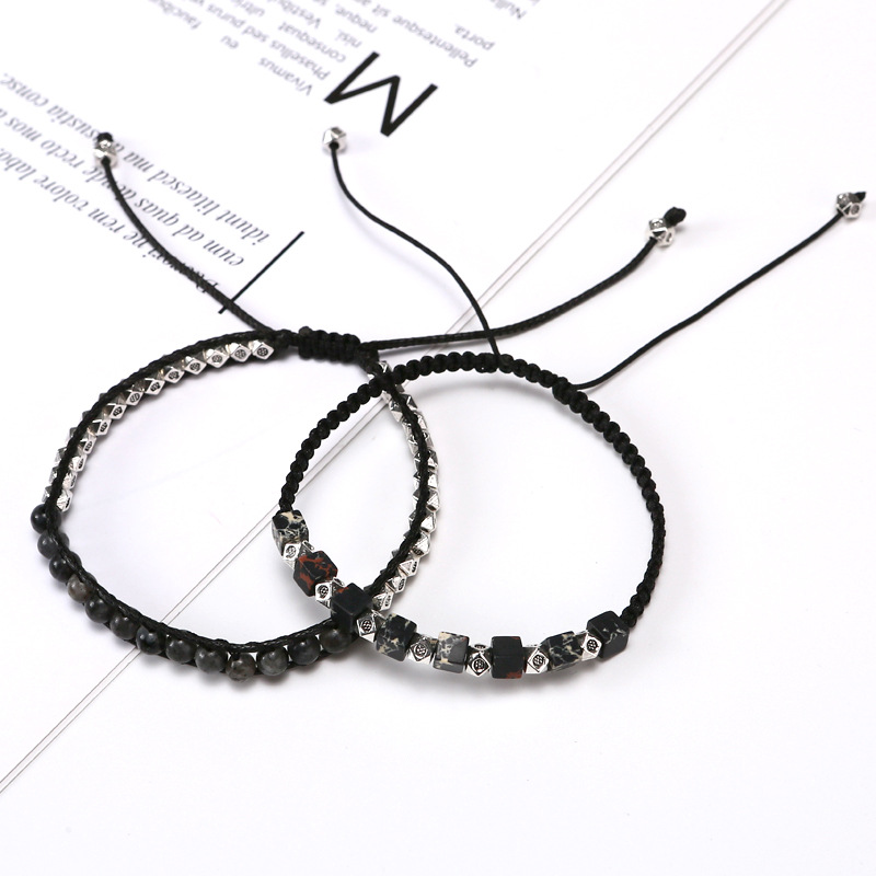 Adjustable Bracelets Stone Woven Fashion Hand String - Temu