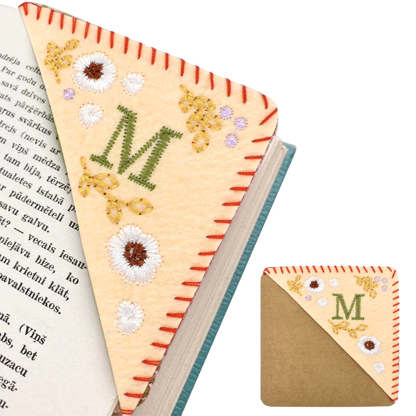 Bookmarks Felt Flower Bookmarks Book Corner Protector Page Separators