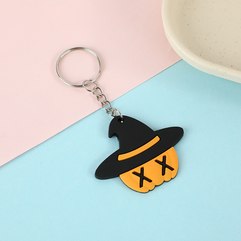 Cute Pumpkin Round Shape Pendant Key Chain, Halloween Gift Couple Key Chain  For Men And Women - Temu