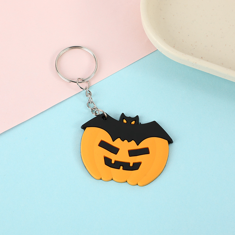 Cute Pumpkin Round Shape Pendant Key Chain, Halloween Gift Couple Key Chain  For Men And Women - Temu