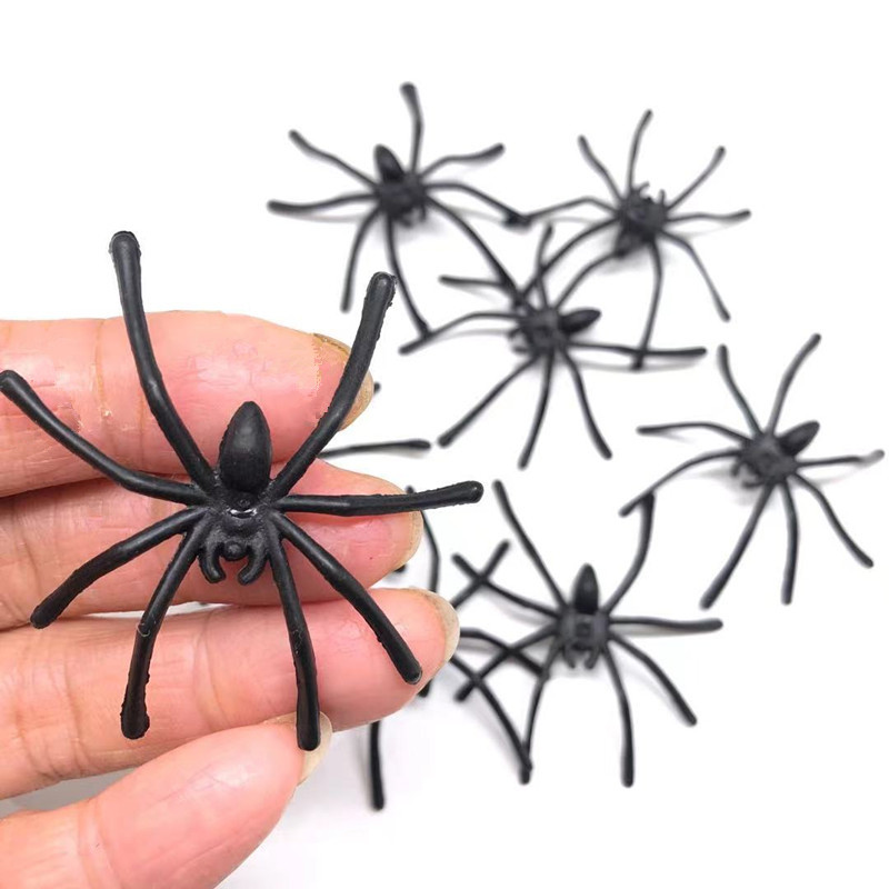 Gothic Punk Spider Webs Opening Ring Dark Animal Trick Toys