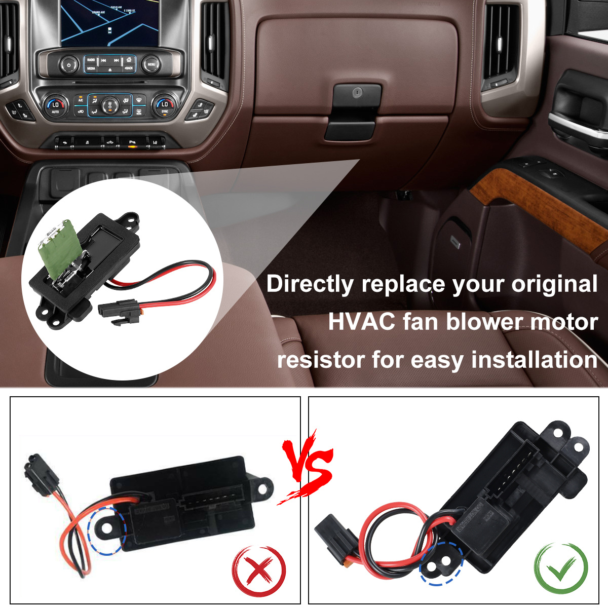 2000 chevy silverado blower store motor resistor