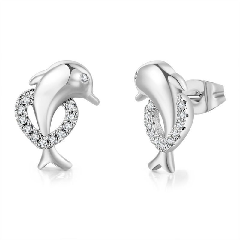 Dolphin Earrings / Dolphin Jewellery / Animal Earrings / Animal Jewellery /  Animal Lover Gift 