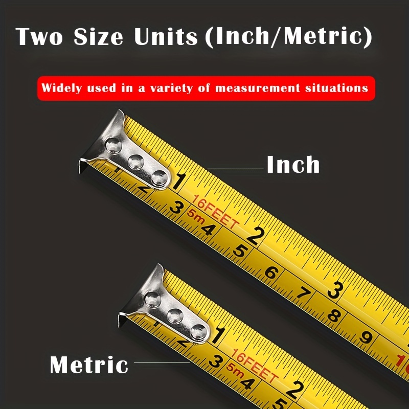 marque generique - ruban à mesurer rétractable pouce / métrique ruban à  mesurer outil de mesure manuelle 5 mètres - Accessoires Bureau - Rue du  Commerce