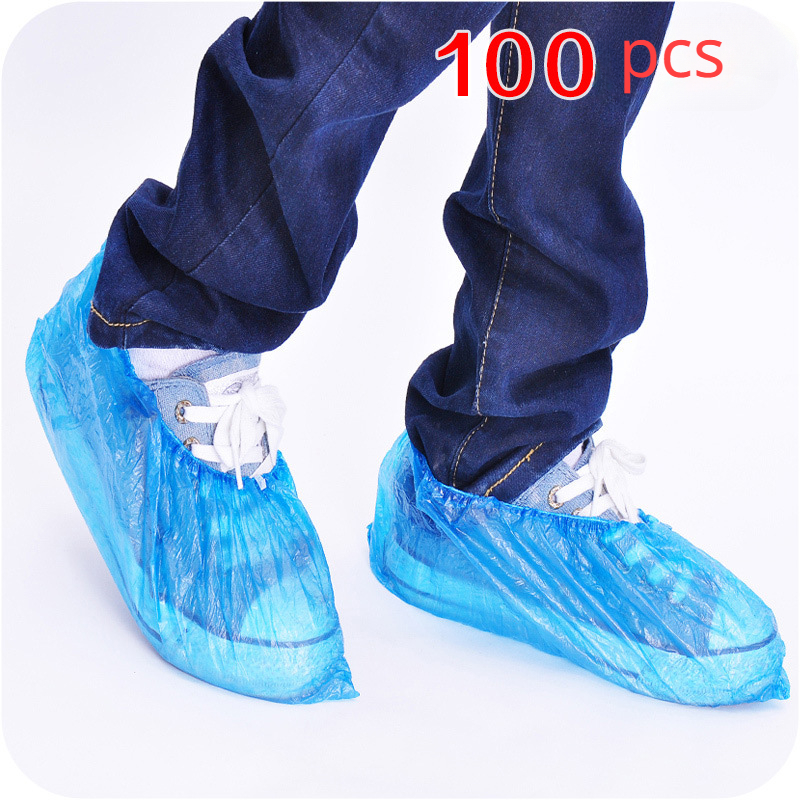 100 Uds. Cubrezapatos Desechables Antideslizantes No Tejidos - Temu