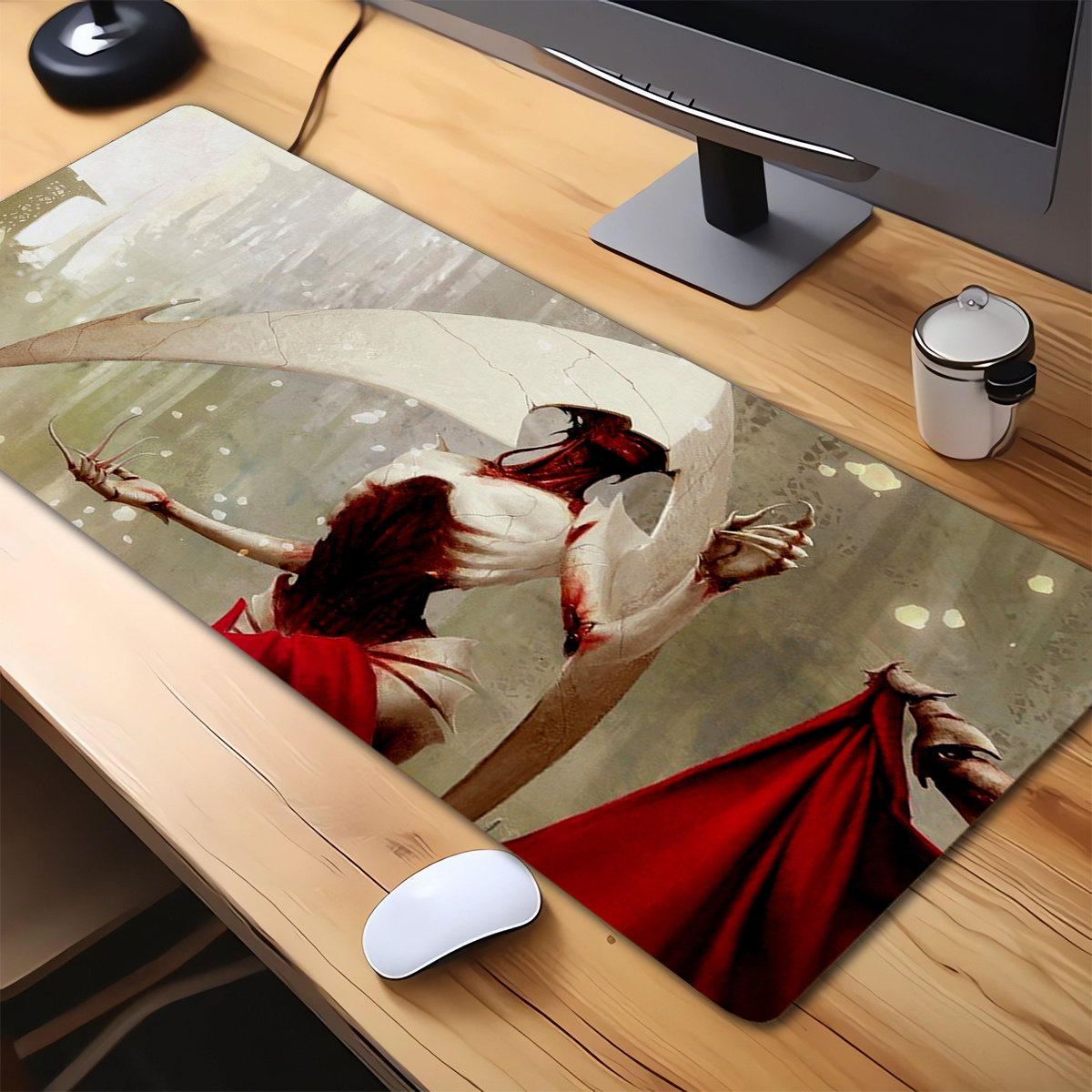 Demon Girl With Eye Playmat, Large Desk Mat, MTG Playmat Gaming Mousepad XL  Gaming Decor Gift for Gamer Desk Accessories Gamer Mat, Rakdos 