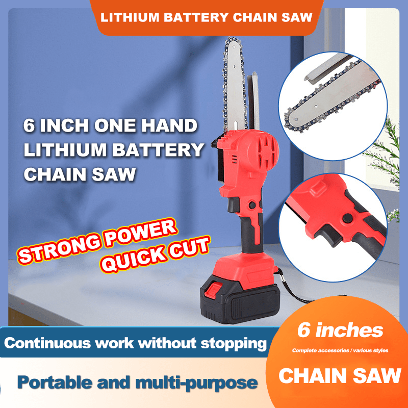 Mini Chainsaw Cordless with 2 Batteries 2 Chains, 2023 Upgrade 6