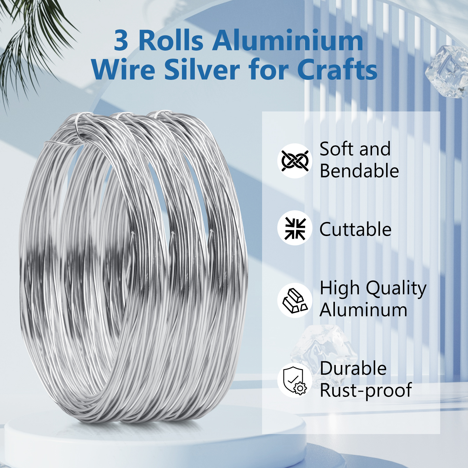 Jewelry Wire For Diy Beading Aluminum Wire Craft Wire - Temu