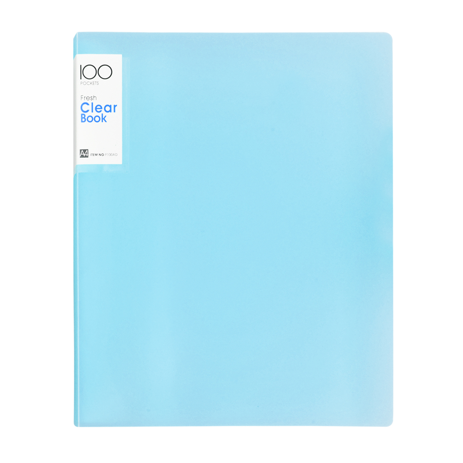 A4 PP Display Book Presentation Book Project Folder 10 Transparent Pockets  Fancy Candy Color(2PCS)