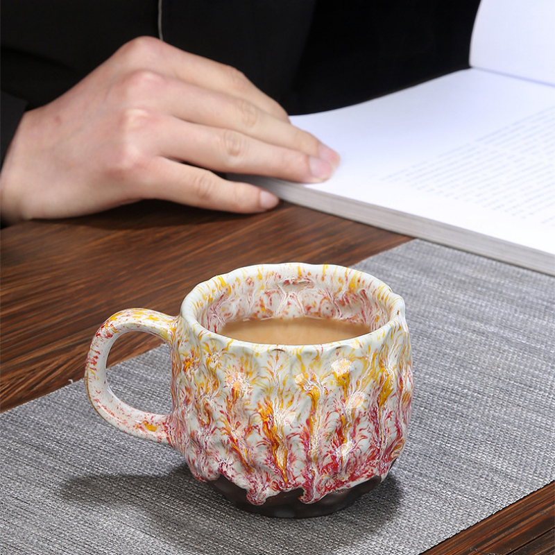 Creative Rough Pottery Coffee Cup Retro Art Hand Magic Cup - China