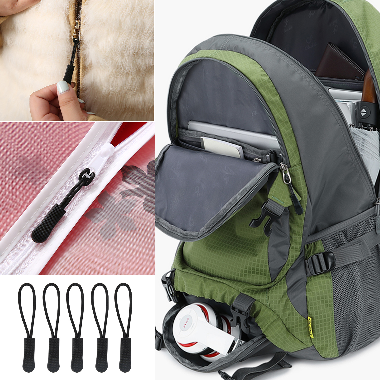 Backpack Chest Straps With Zipper Pulls Adjustable Support - Temu