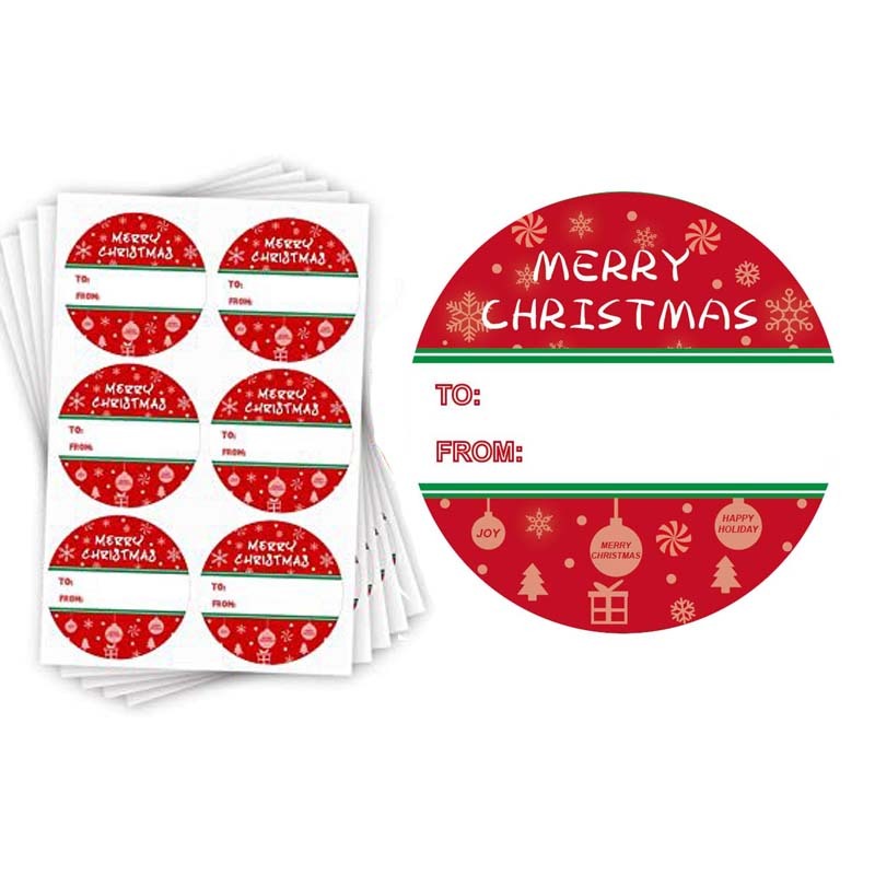 Christmas Gift Tags Stickers, 60 PCS Self Adhesive, Xmas to and from  Stickers, Christmas Presents Stickers for Boxes Bags Envelopes Package, 2 x  3 in