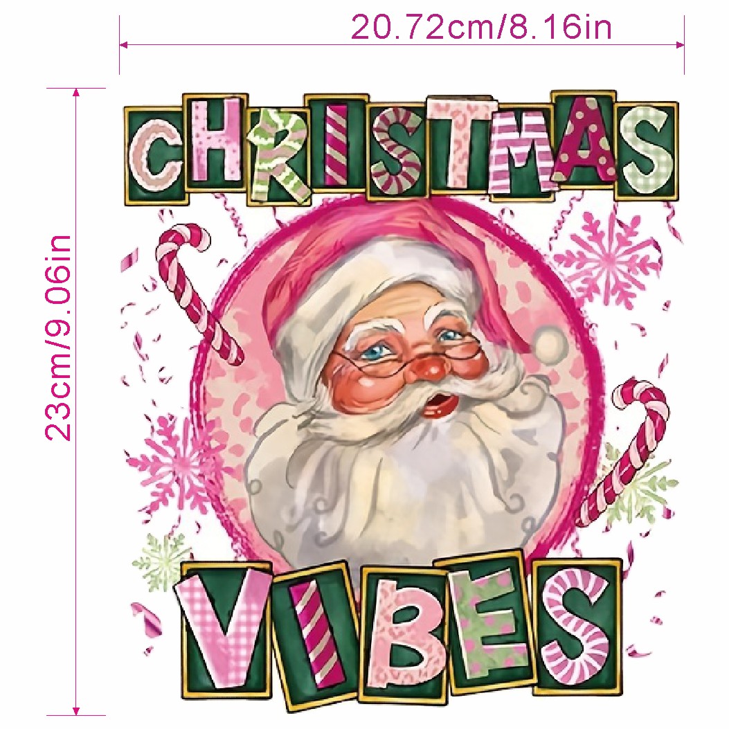 Merry Christmas Pink Iron on Patches for Clothes Heat Transfer Printing T  shirt women iron on patches for clothing Stickers - AliExpress