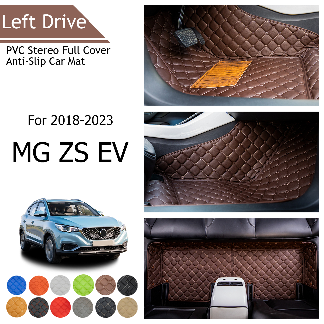 Tegart[lhd]fits For 2018-2023 Mg Zs Ev Three Layer Pvc Stereo Full Cover  Anti-slip Car Mat - Temu