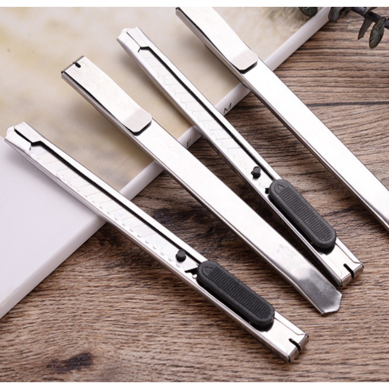 Stainless Steel Portable Metal Box Cutter - Office Supplies