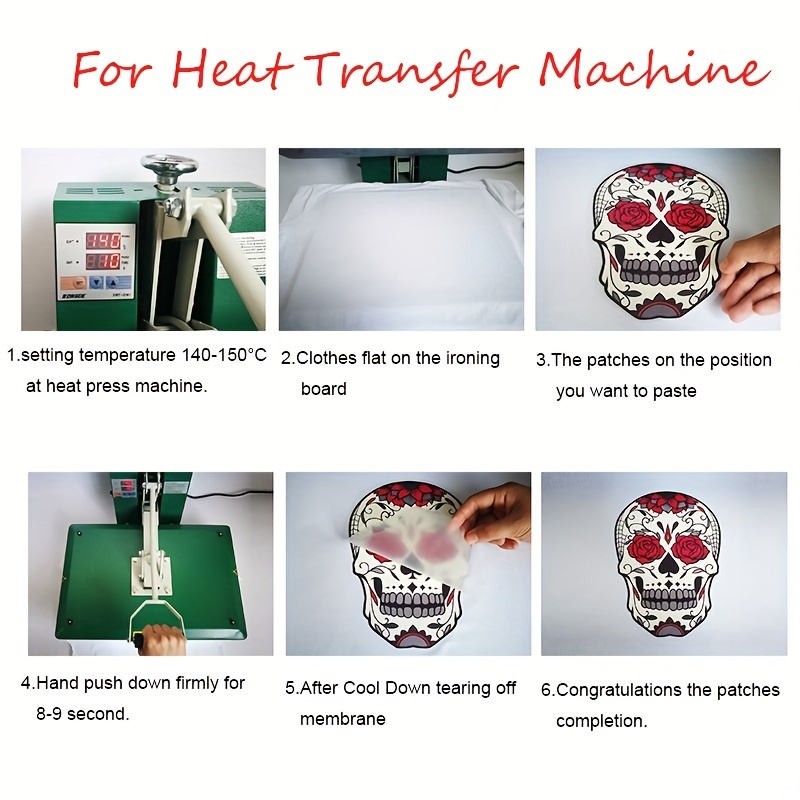 jovati Transfer Paper for T Shirts Heat Press Beautiful Patch T-Shirt  Sweater Thermal Transfer Paper Patche Clothing Diy Decor T Shirt Transfer  Iron