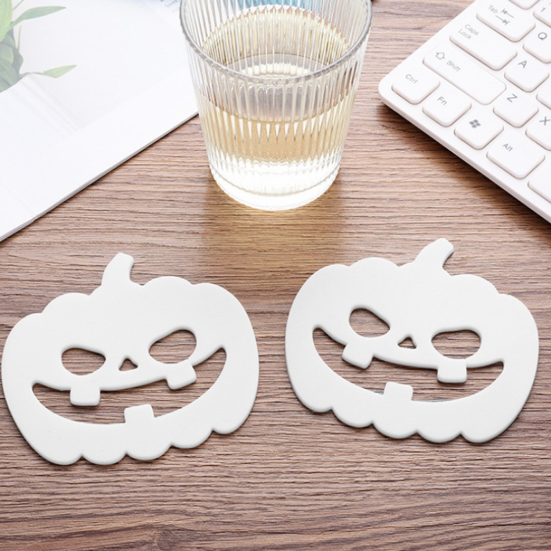 2023 Halloween pumpkin silicone cup with lid 2pcs For Lunch Box Bento