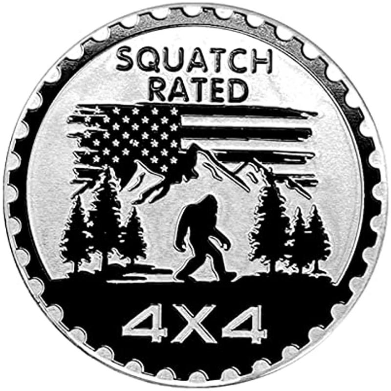 

Upgrade Your Vehicle With A Squatch Badge Rated Car Emblem - 4x4 Decal Stickers For Wrangler, Trucks & Suvs