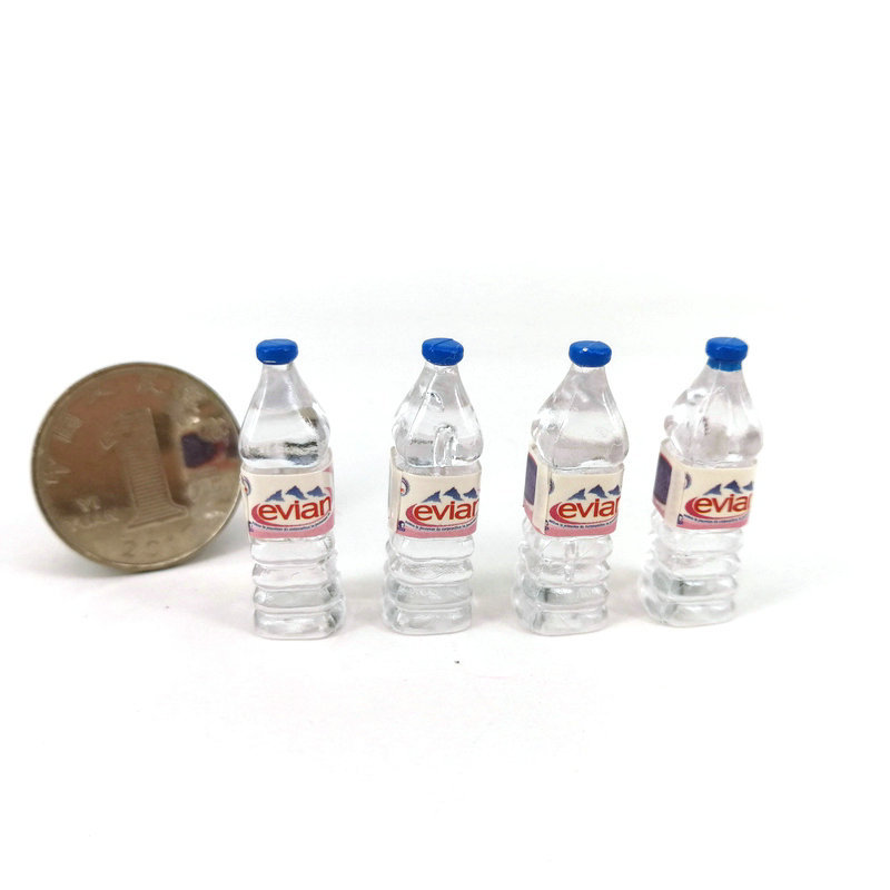 Miniature Water Bottles, Mini Water Bottles, Dollhouse Accessories