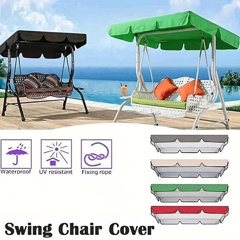 Chaise de balançoire de jardin, protection solaire, couverture